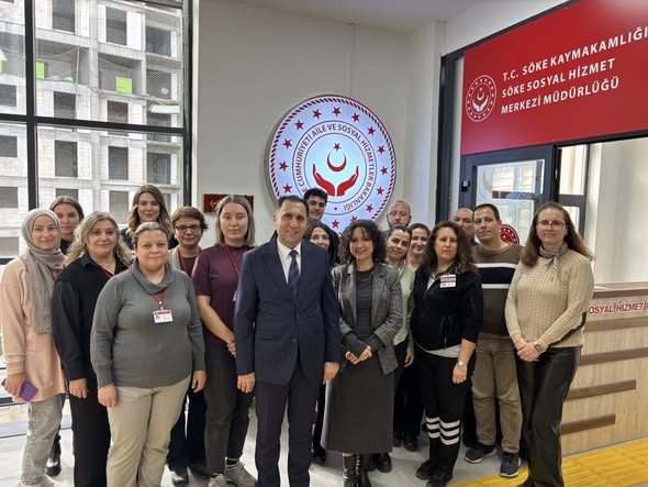 İl müdürümüz İlkay Türkoğlu, Söke Sosyal Hizmet Merkezi Müdürlüğümüzü ziyareti