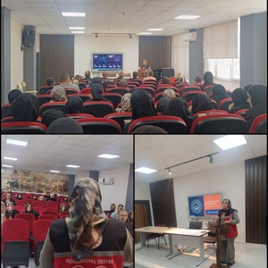 Osmaniye Sosyal Hizmet Merkezi tarafından, Şehit Hayrettin Mennan İmam Hatip Lisesi’nde “Sanal Dünyada Ne Kadar Özgürüz?” konulu seminer düzenlenmiştir. - fotoğraf 1