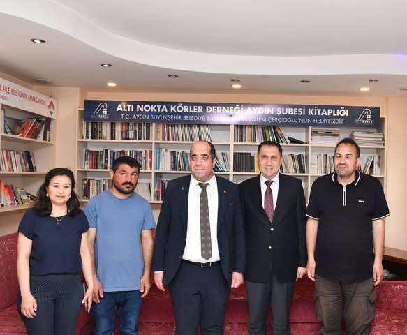 İl Müdürümüz İlkay Türkoğlu, Engelliler Haftası kapsamında Aydın Altı Nokta Körler Derneği Şube Başkanı Bayram Özen ve Dernek Üyelerini Ziyareti
