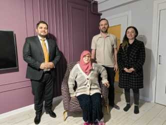 Kahraman Kıbrıs Gazimizin Eşine Geçmiş Olsun Ziyareti