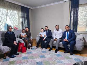 Kahraman Gazimizin Evladına “İlk Karne Heyecanı” Ziyareti