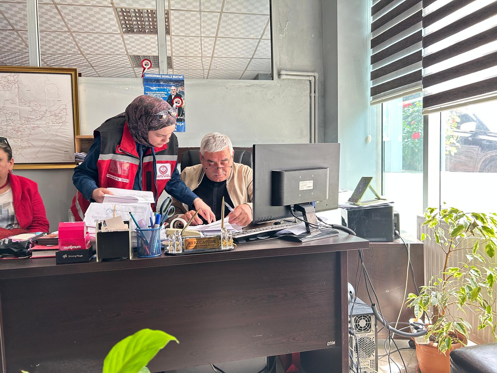 Muhtarlarımızın çalışma ofisleri ziyaret edilmiştir.