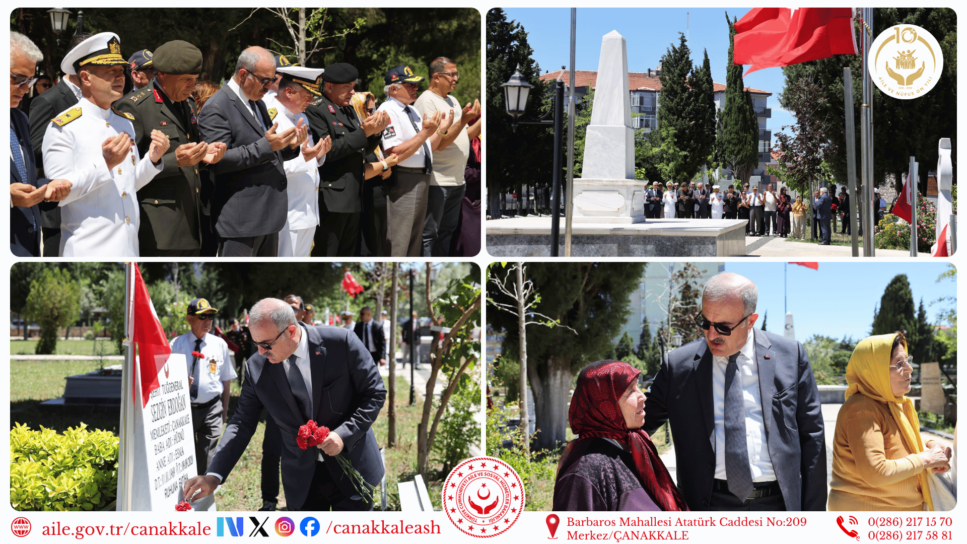 🇹🇷 Hastane Bayırı Şehitliği’nde Aziz Şehitlerimizi Dualarla Andık