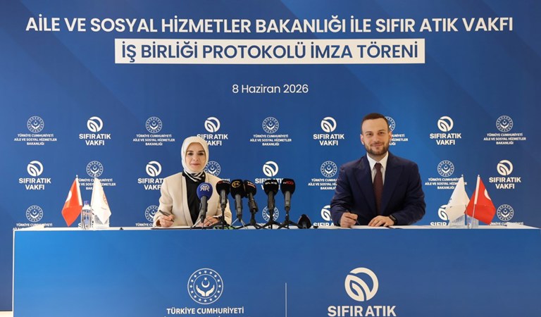 Aile ve Sosyal Hizmetler Bakanlığı ile Sıfır Atık Vakfından işbirliği protokolü