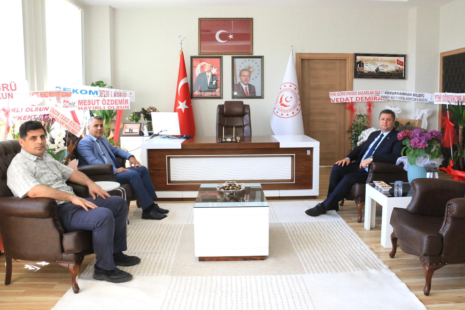 DEVLET MALZEME OFİSİ BÖLGE MÜDÜRÜ SAYIN NEJDET UCA İL MÜDÜRÜMÜZ SAYIN SERDAR DEMİRCİ'YE HAYIRLI OLSUN ZİYARETİNDE BULUNDU