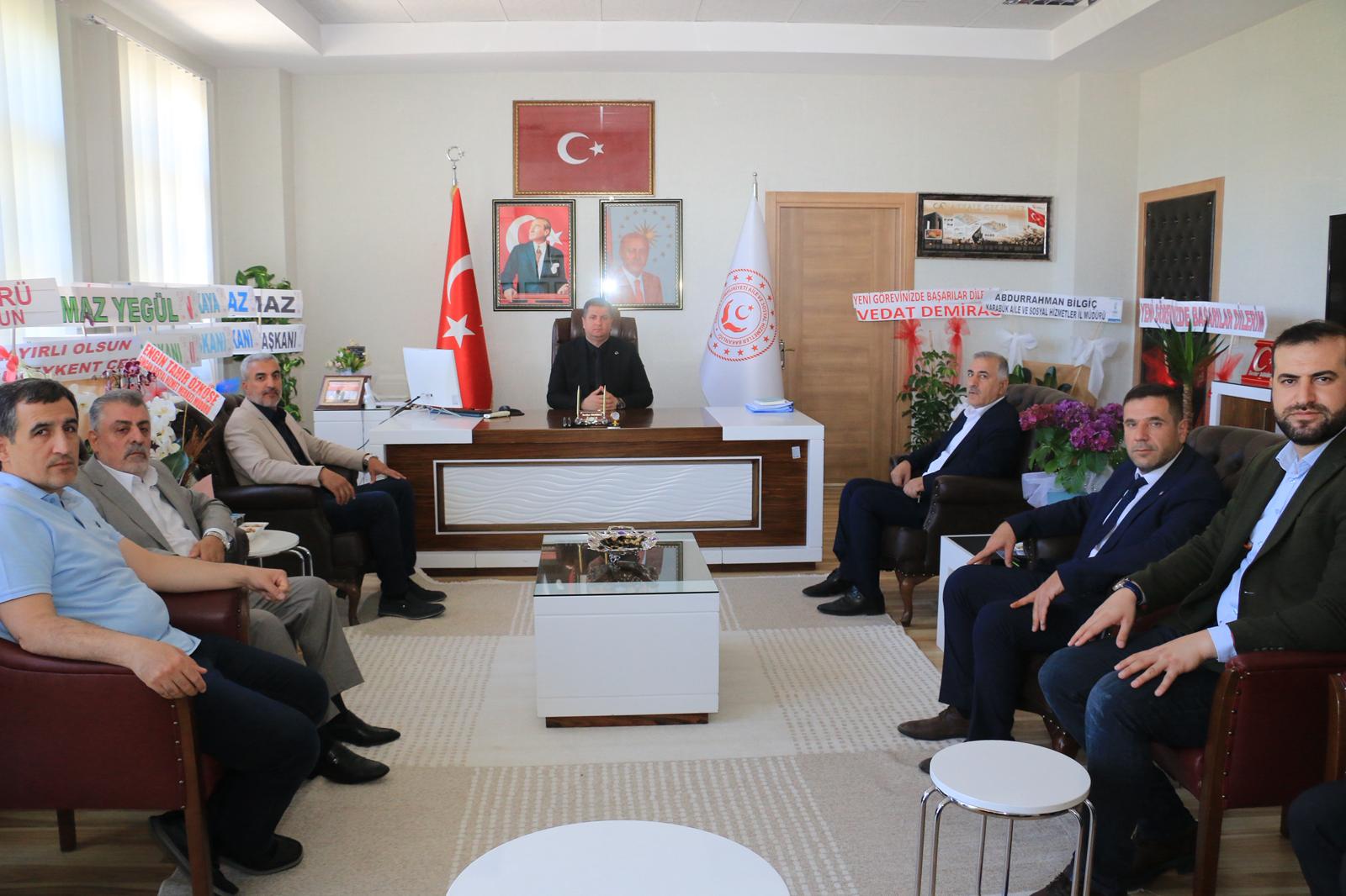 MEMUR-SEN İL TEMSİLCİSİ VE SENDİKA BAŞKANLARINDAN İL MÜDÜRLÜĞÜMÜZE HAYIRLI OLSUN ZİYARET