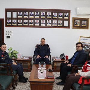 İl Jandarma Komutanlığı ile Kadın ve Demokrasi Derneği (KADEM); Şiddet Önleme ve İzleme Merkezi personelimiz tarafından ziyaret edilmiştir.  - fotoğraf 1