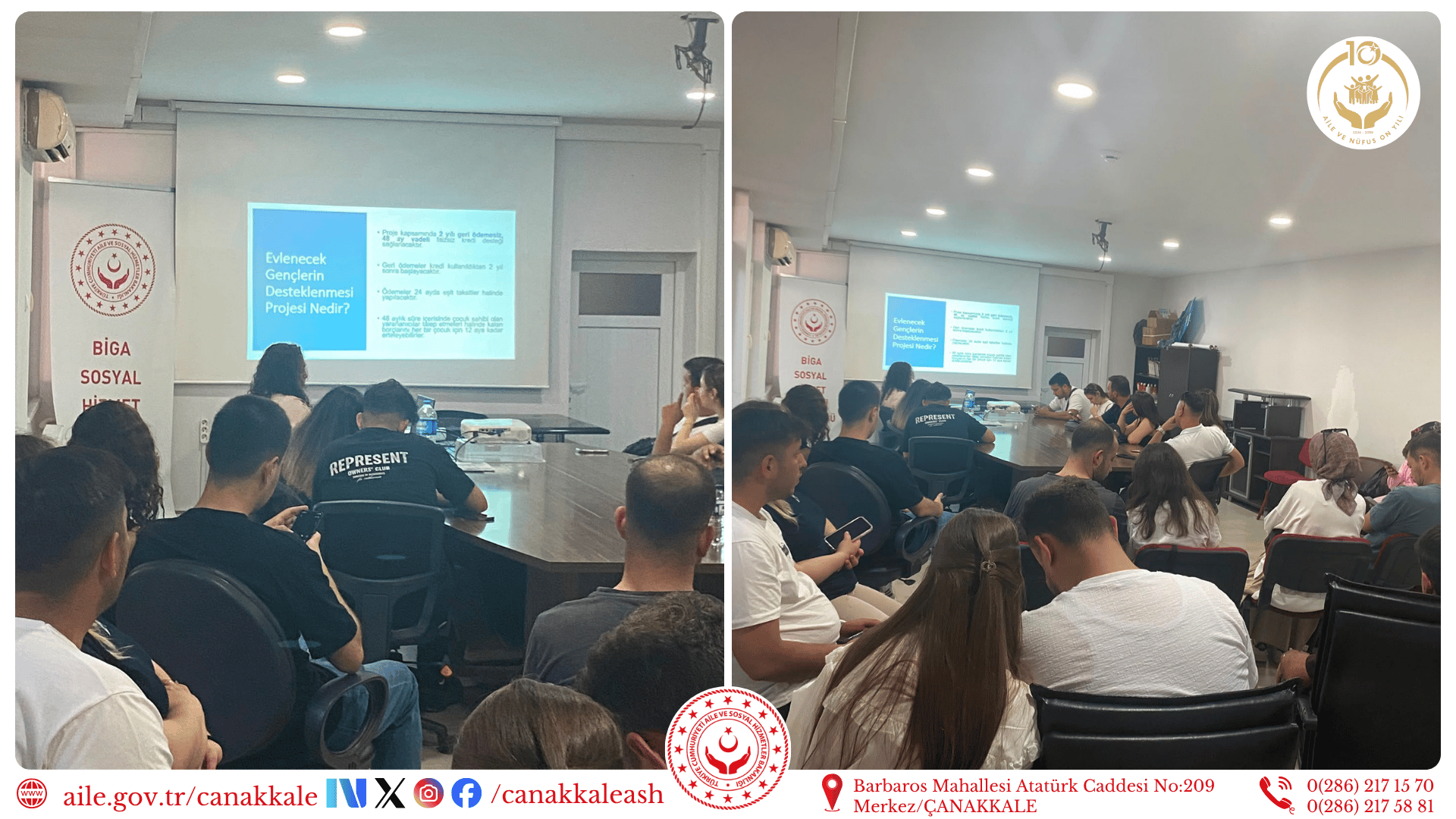 Evlilik Öncesi Eğitim Programı ve Kredi Desteği Bilgilendirmesi Gerçekleştirildi