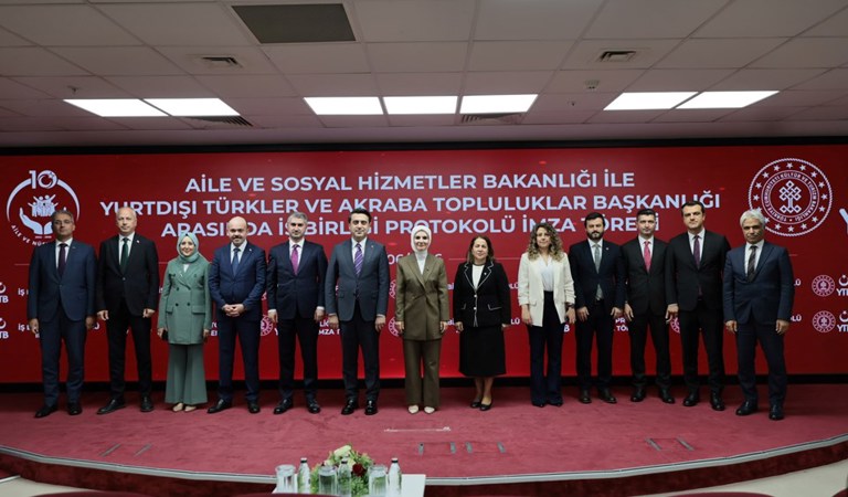 Aile ve Sosyal Hizmetler Bakanlığı ile YTB arasında işbirliği protokolü imzalandı