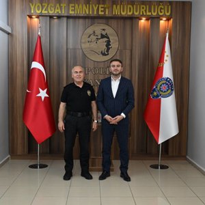 İl Müdürümüz Alper Alp, İl Emniyet Müdürü Tuncay Pekin’i ve Polis Meslek Eğitim Merkezi Müdürü Mustafa Tokay’ı makamında ziyaret etti. - fotoğraf 2