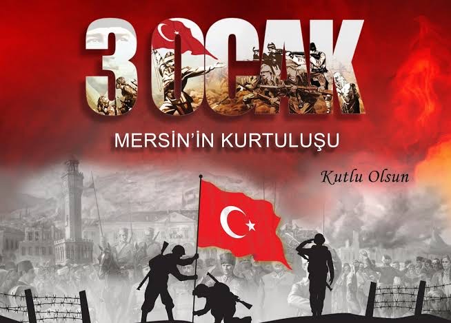 Il Mudurumuz Veysel TOPKAYA 'nin 3 Ocak Mersinin Kurtuluslunun 98. Yil Donumunu Kutlama Mesaji