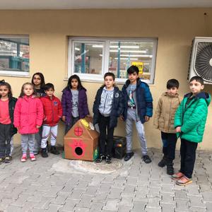 ÇOCUKLARIMIZLA KEDİ EVİ YAPIMI - fotoğraf 2