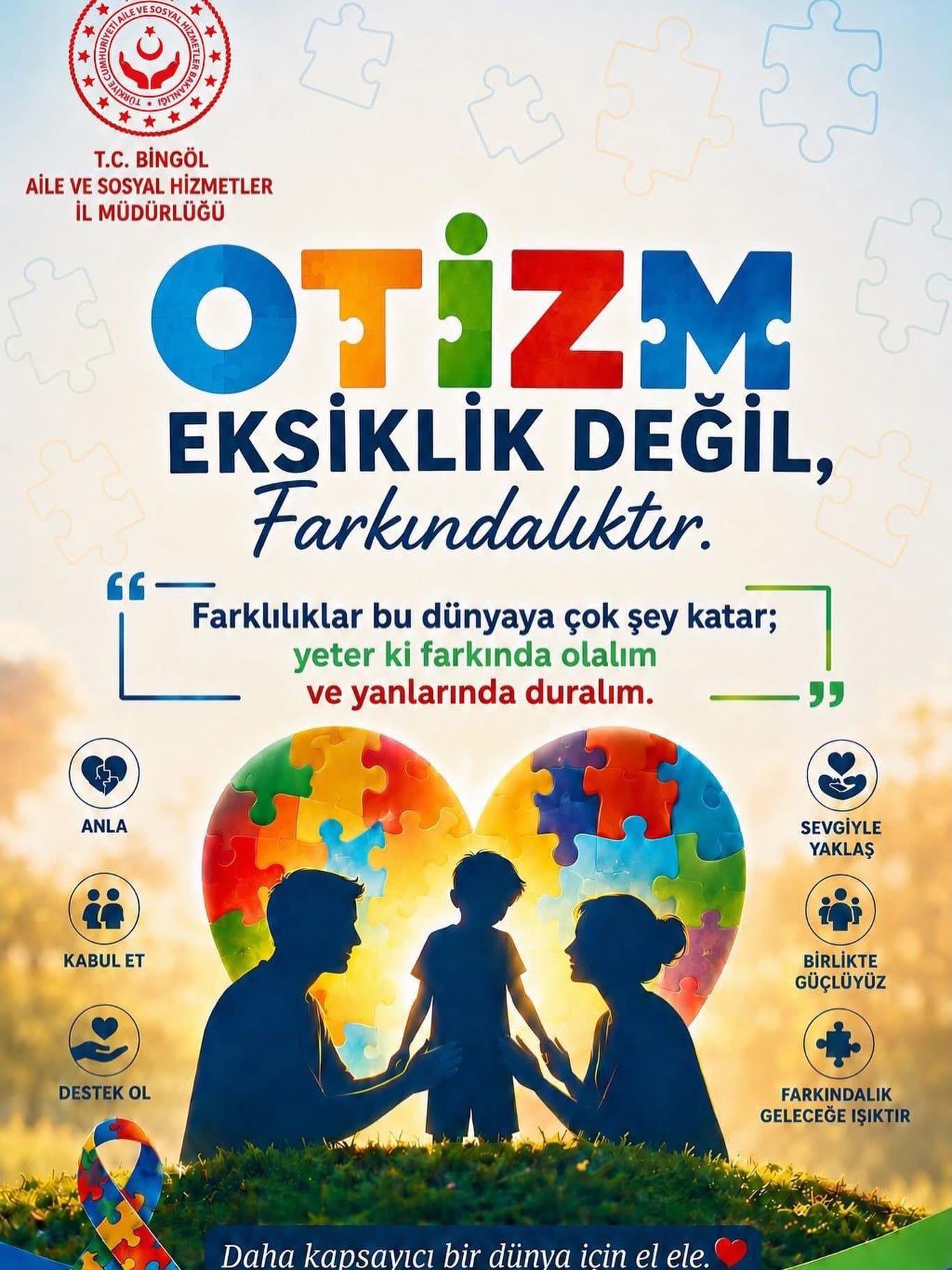 Otizm eksiklik değil, farkındalıktır. Farkında olalım, birlikte güçlenelim.