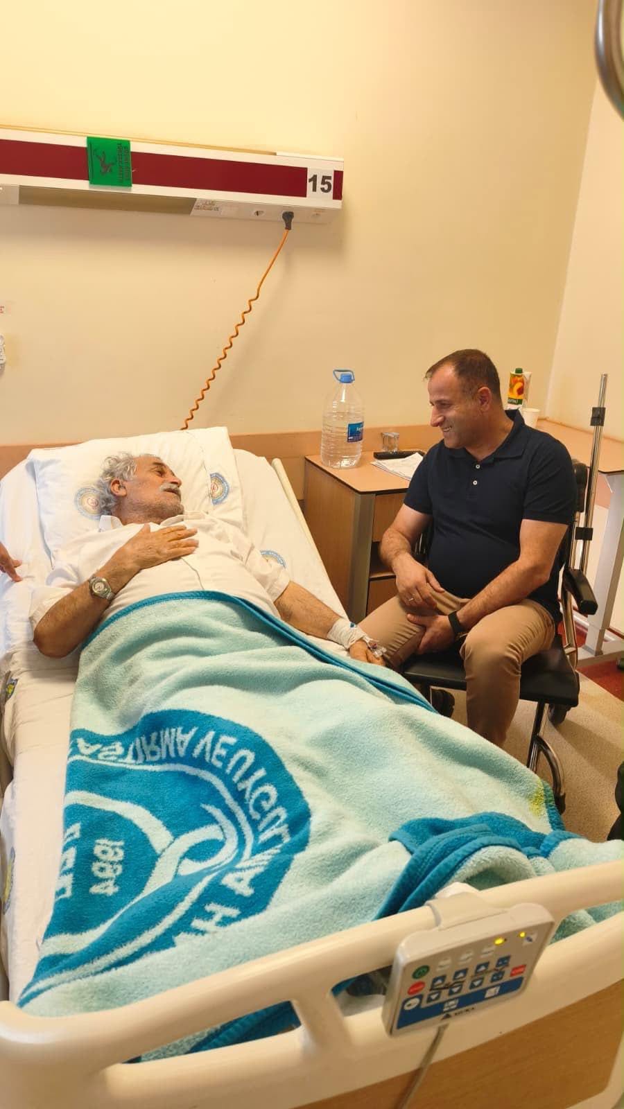 15 Temmuz Şehidimiz Ümit Yolcu’nun Kıymetli Babasını Tedavi Gördüğü Hastanede Ziyaret Ettik.