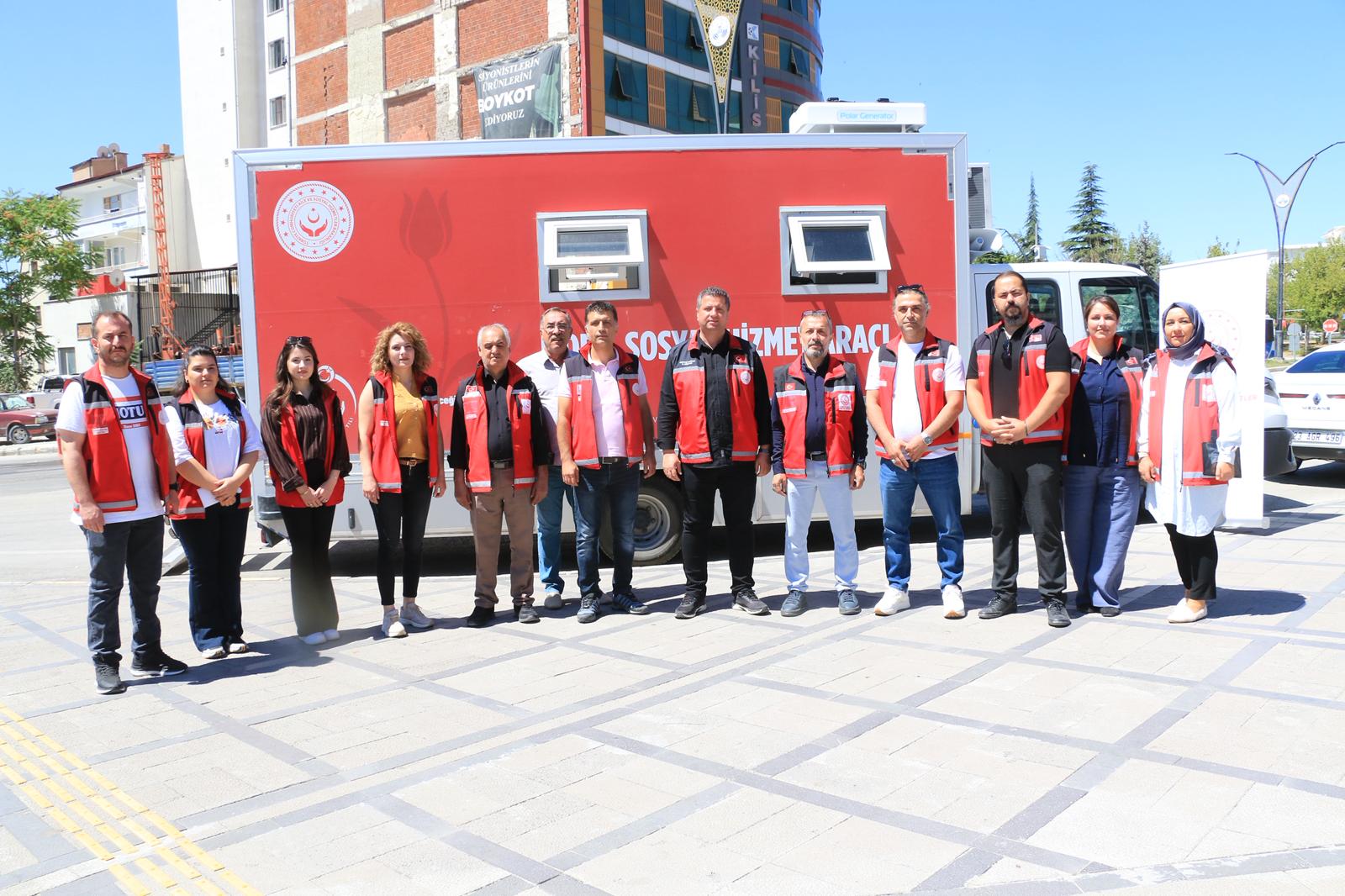 MOBİL SOSYAL HİZMET ARACI ELAZIĞ'DA HİZMETE BAŞLADI