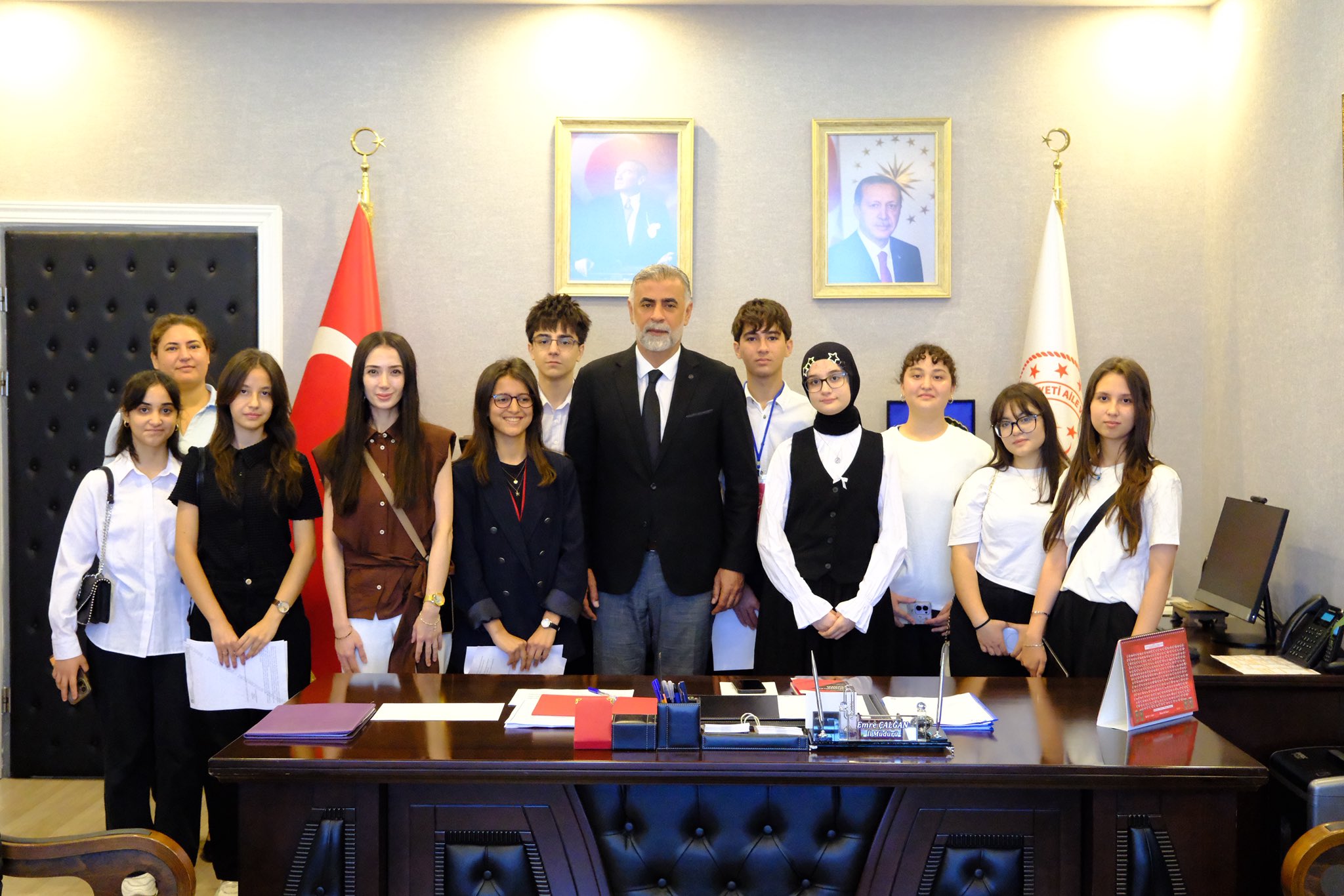 Çocuk Hakları Komitesi Temsilcilerimizden İl Müdürümüz Emre Çalğan’a Ziyaret