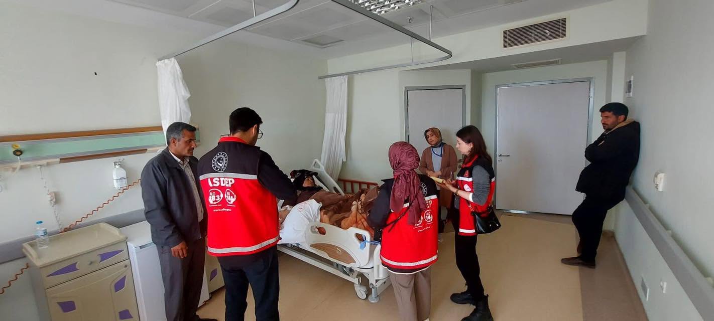 Fırtınadan Etkilenen Yaralı Vatandaşlarımıza Hastane Ziyareti
