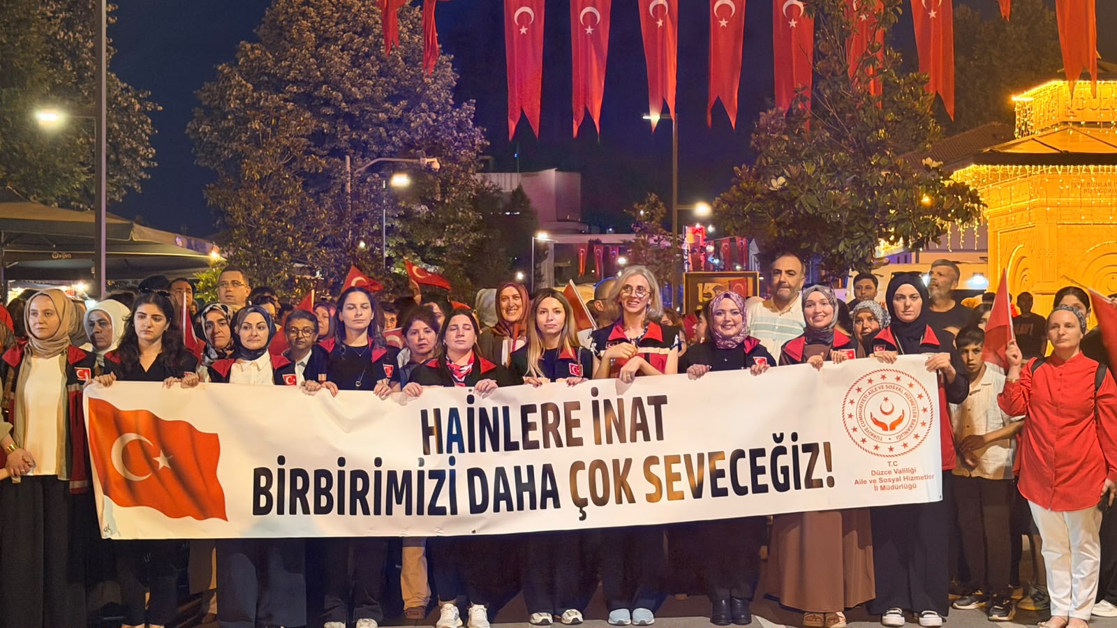 15 Temmuz Demokrasi ve Millî Birlik Günü Yürüyüşü Gerçekleştirildi.
