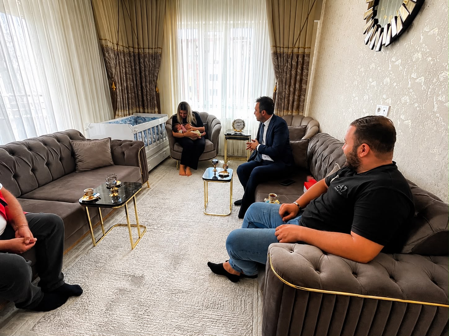 Aile ve Gençlik Fonundan Yararlanan Genç Çiftimize Ziyaret