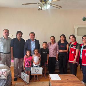 Sosyal Hizmet Modelinden Yararlanan Ailemize Hane Ziyareti Gerçekleştirildi - fotoğraf 1