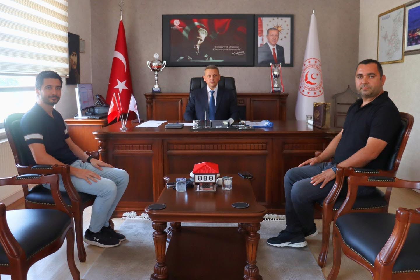 Özel Doğan Hayat Engelli Bakım Merkezi İşletme Sahibi Mustafa Doğandan İl Müdürümüz Sami Çifte Ziyaret