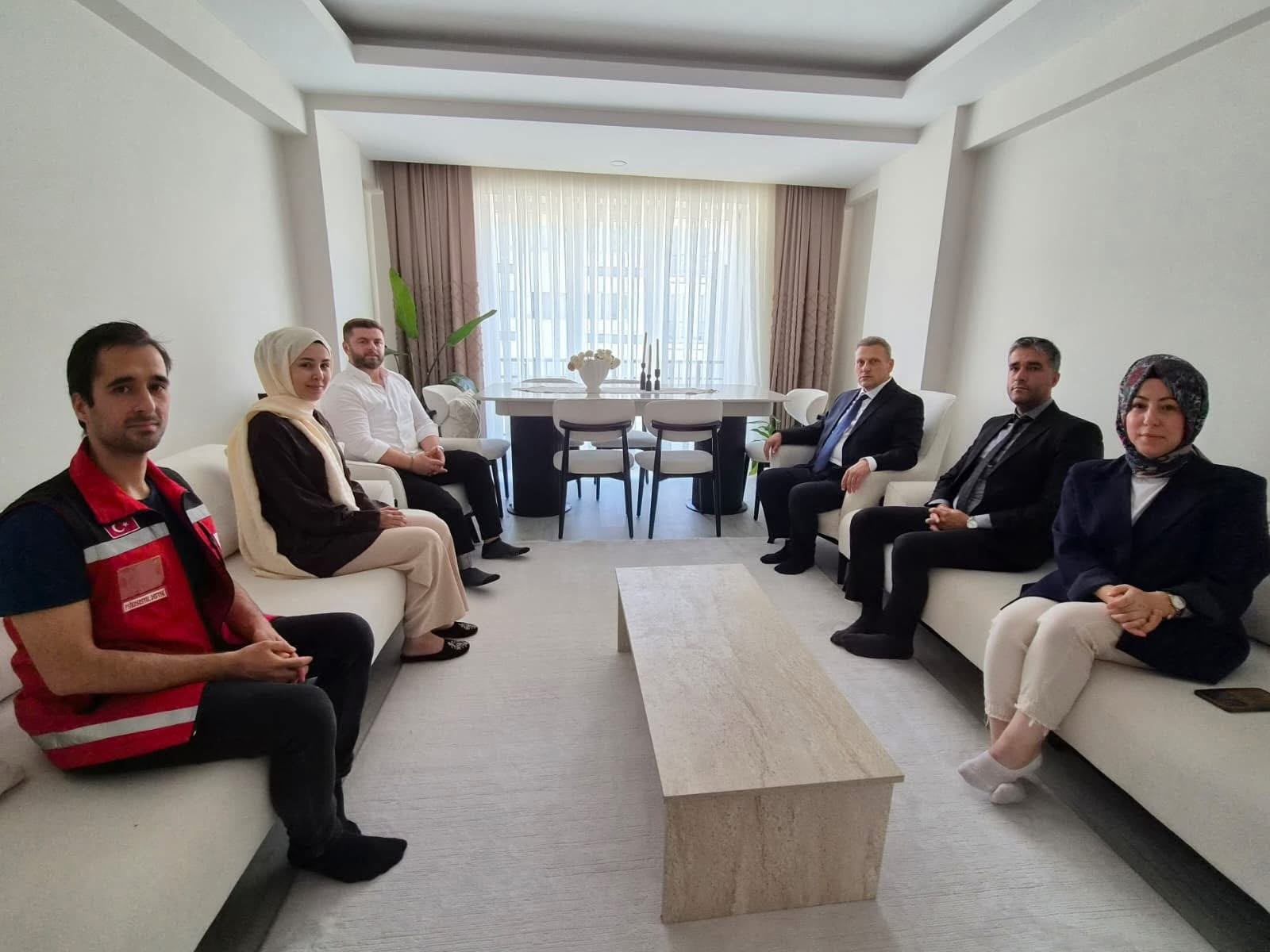 İl Müdürümüz Sami Çiftten Gazimiz Mertcan Demire Ziyaret 