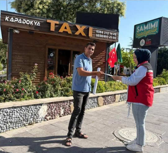 Taksi Durağı Esnafına Yönelik Bilgilendirme Çalışması Gerçekleştirildi