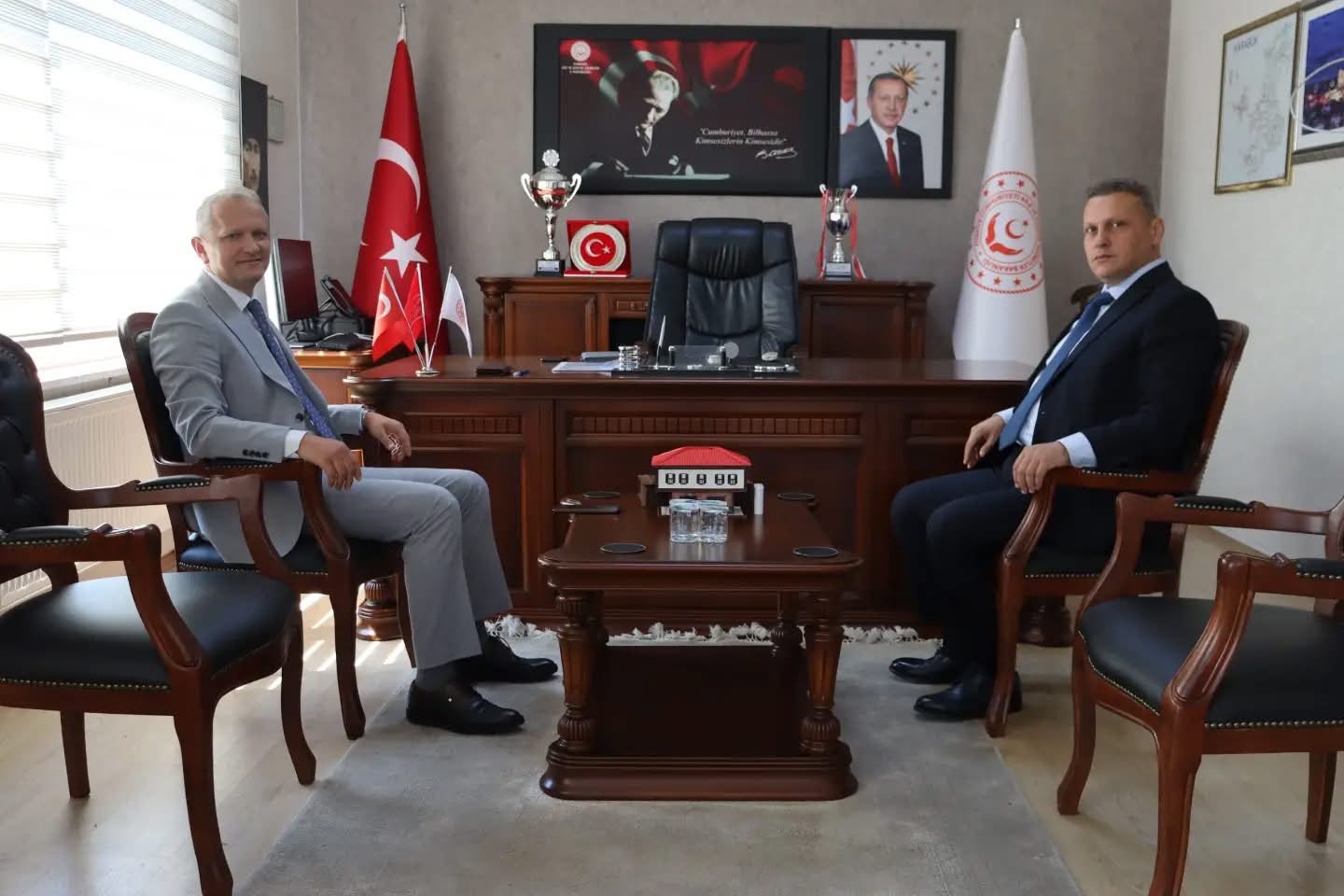 İŞKUR İl Müdürü Sinan Karademirden İl Müdürümüz Sami Çifte Ziyaret