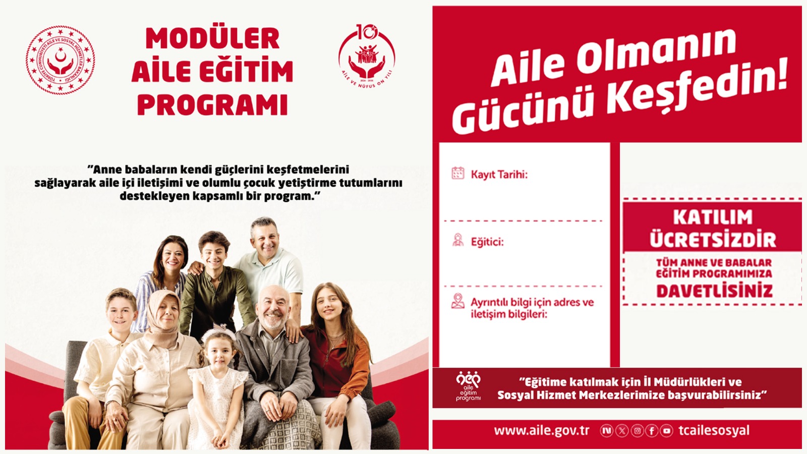 Modüler Aile Eğitim Programı ile Aileler Bilgiyle Güçleniyor