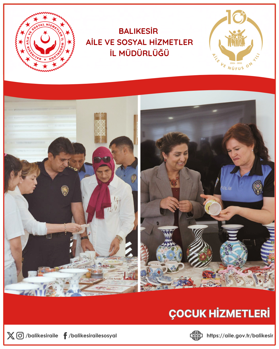 Çocuklarımızın El Emeği Ürünleri İl Emniyet Müdürlüğü İş Birliğiyle Düzenlenen Sergide Beğeniye Sunuldu