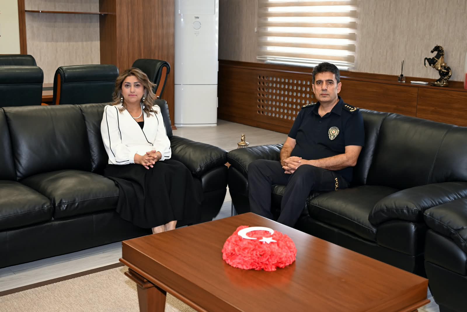 İl Müdürümüz Sayın Emine BÖÇKÜN’den İl Emniyet Müdürü Sayın Şükrü YAMAN’a Ziyaret