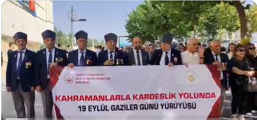 19 Eylül Gaziler Günü’nde Kahramanlarla Kardeşlik Yürüyüşü