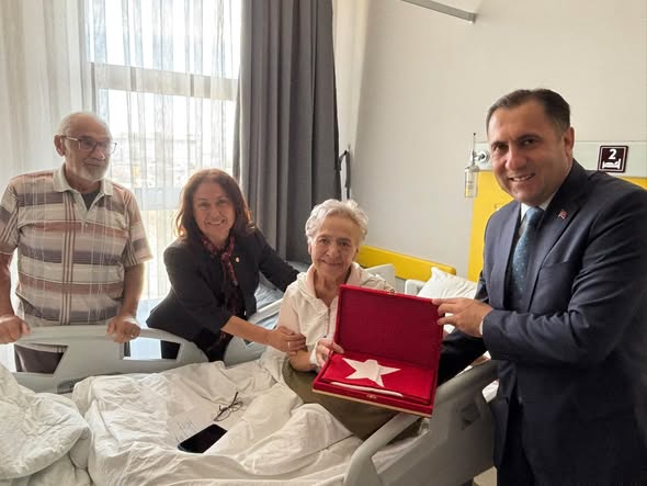  19 Eylül Gaziler Gününde Kıbrıs Barış Harekâtı Gazimiz Ümran ERDOĞDU' ya Ziyaret..