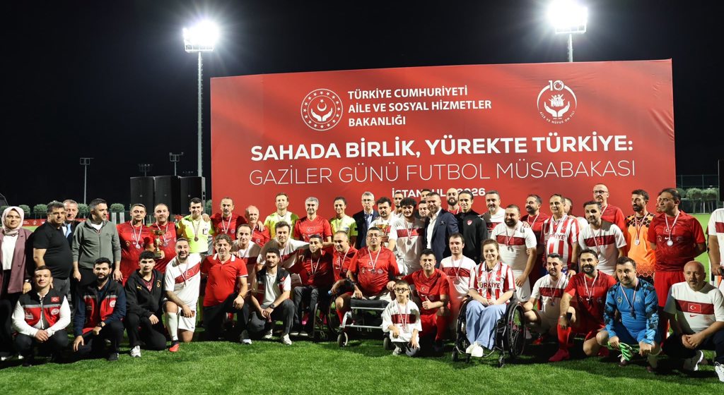 "Sahada Birlik, Yürekte Türkiye” 19 Eylül Gaziler Günü Futbol Müsabakası İstanbul’da Gerçekleştirildi