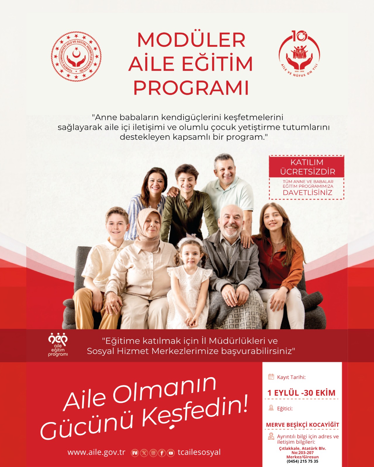 Modüler Aile Eğitim Programı Devam Ediyor