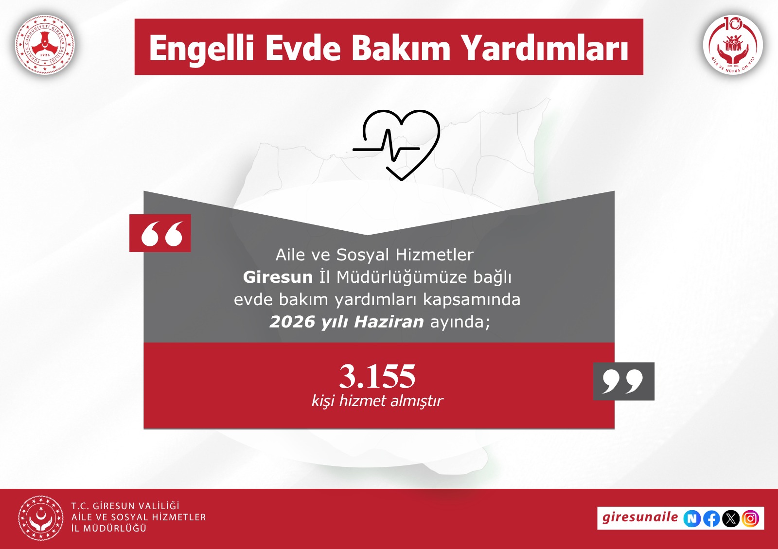 Engelli Bireyler ve Ailelerine Yönelik Destekler Devam Ediyor