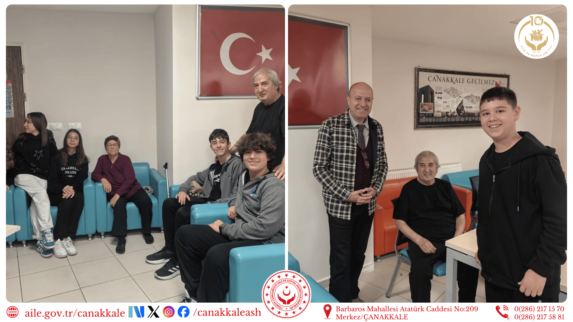 Çanakkale Koleji Öğrencilerinden Huzurevimize Anlamlı Ziyaret 🌿