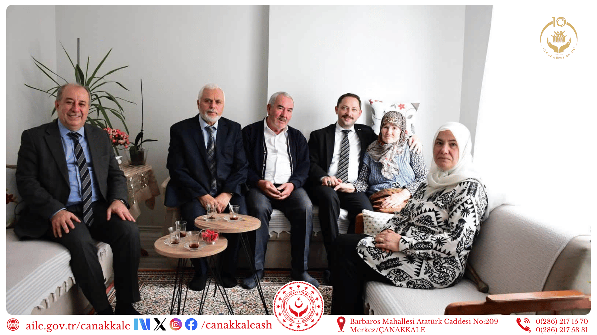Biga’da 1 Ekim Dünya Yaşlılar Günü’nde Anlamlı Ziyaret 🌿