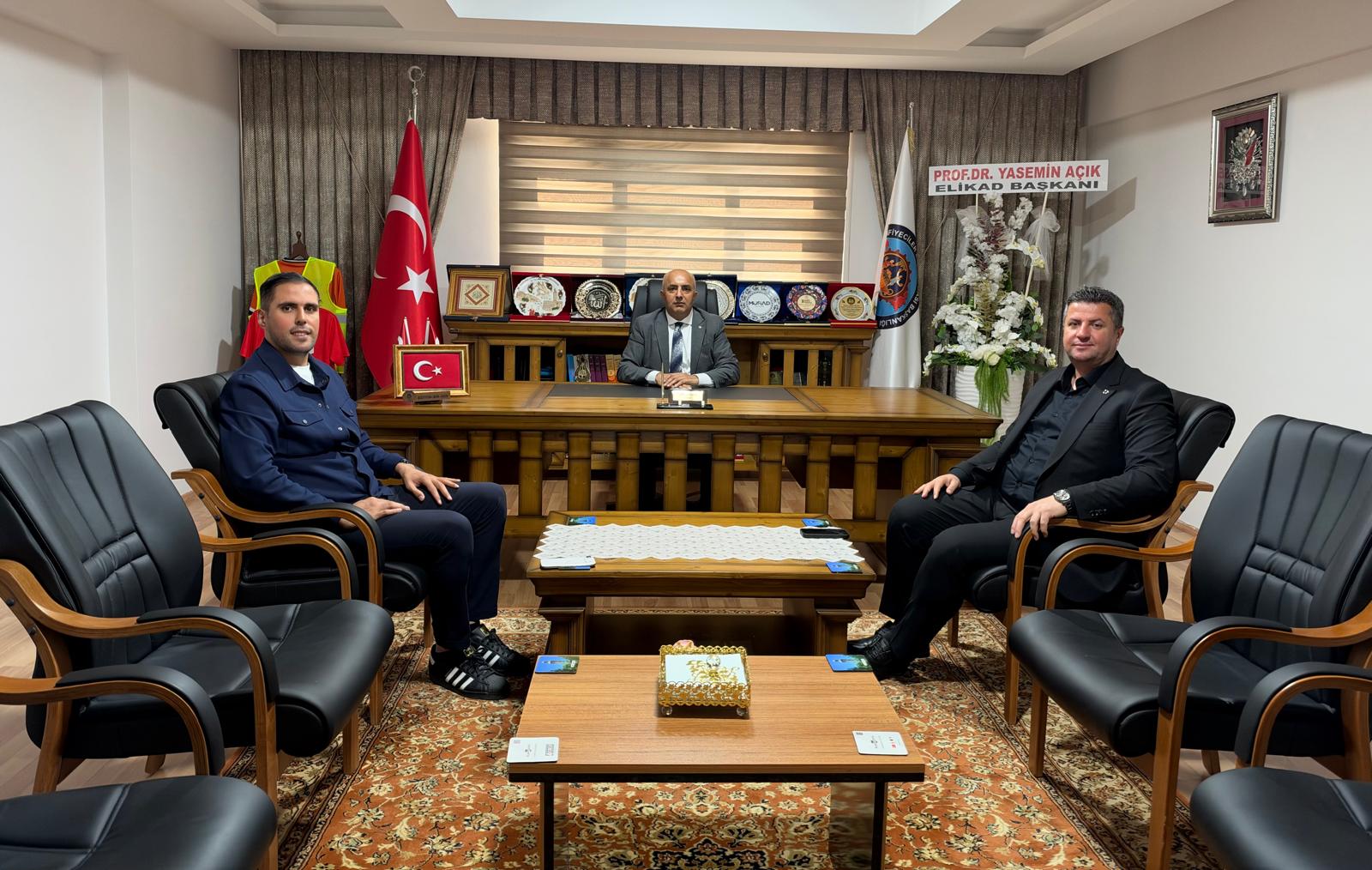 İl Müdürümüz Tuhafiyeciler ve Konfeksiyoncular Esnaf Odası Başkanını Ziyaret Etti