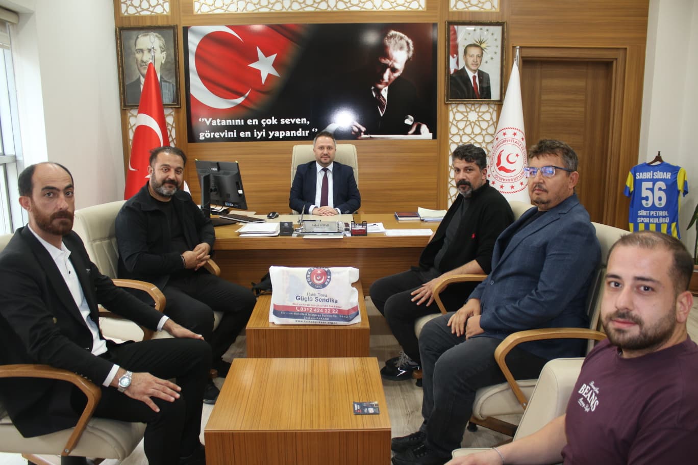 Türk Sağlık-Sen Heyetinden İl Müdürümüze Ziyaret