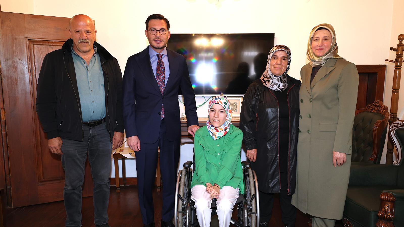 Serebral Palsi Farkındalık Gününde Şehit Kardeşi Sevda AKDAĞ’a Anlamlı Ziyaret