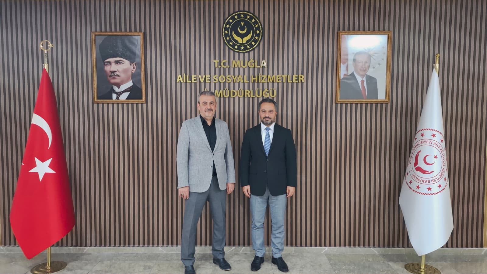 Muğla Sıtkı Koçman Üniversitesi Eğitim ve Araştırma Hastanesi Başhekimi Ethem ACAR, İl Müdürümüz Mahmut SELÇUK’u makamında ziyaret etti.
