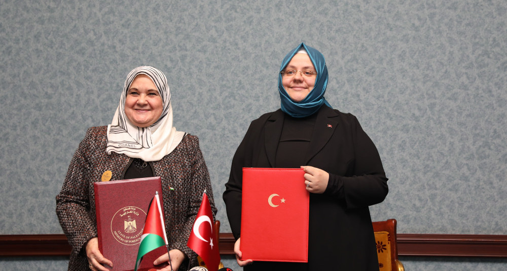 Türkiye ve Filistin Arasında “Kadının Güçlendirilmesi Alanında İşbirliğine Yönelik Mutabakat Zaptı” İmzalandı.
