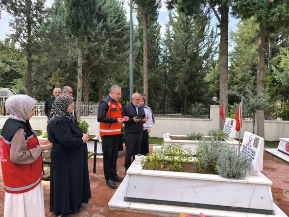 İl Müdürümüz Mesut Polat’tan Şehidimiz Hasan Aydoğdu’nun Kabrine Ziyaret