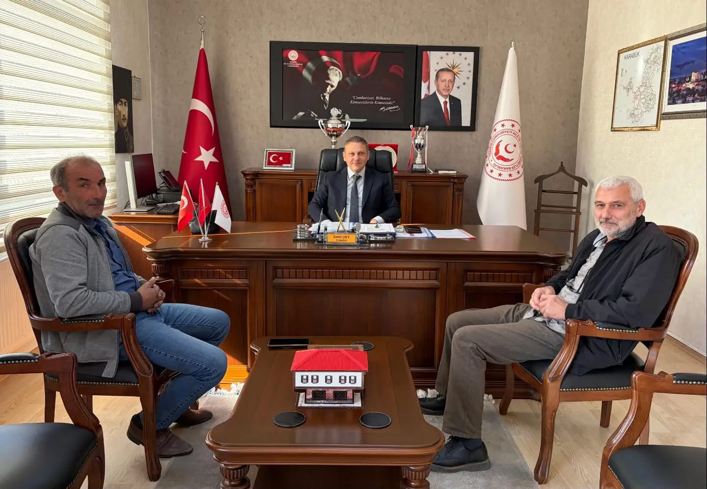 Karabük Cumayanı esnaflarından, İl Müdürümüz Sayın Sami ÇİFT’e ziyaret 