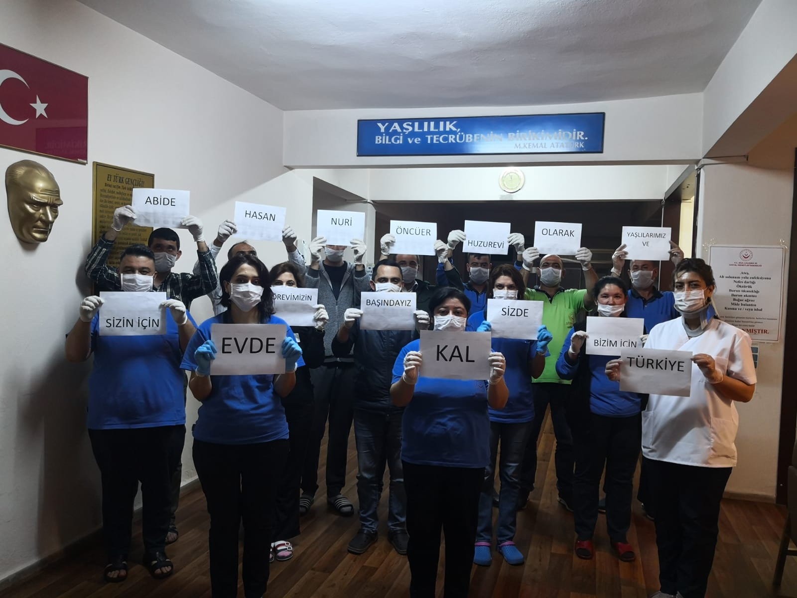 YAŞLI VE ENGELLİ BAKIM KURULUŞLARIMIZDAN EVDE KALIN ÇAĞRISI