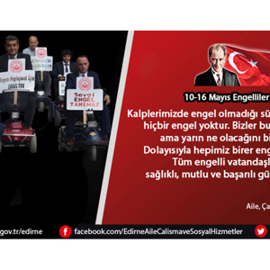 İl Müdürümüz Bilgin ÖZBAŞ’ın “10-16 Mayıs Engelliler Haftası” Mesajı - fotoğraf 1