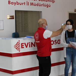 İl Müdürlüğümüzün Giriş ve Çıkışlarında Ateş Ölçümü Yapılıyor - fotoğraf 6