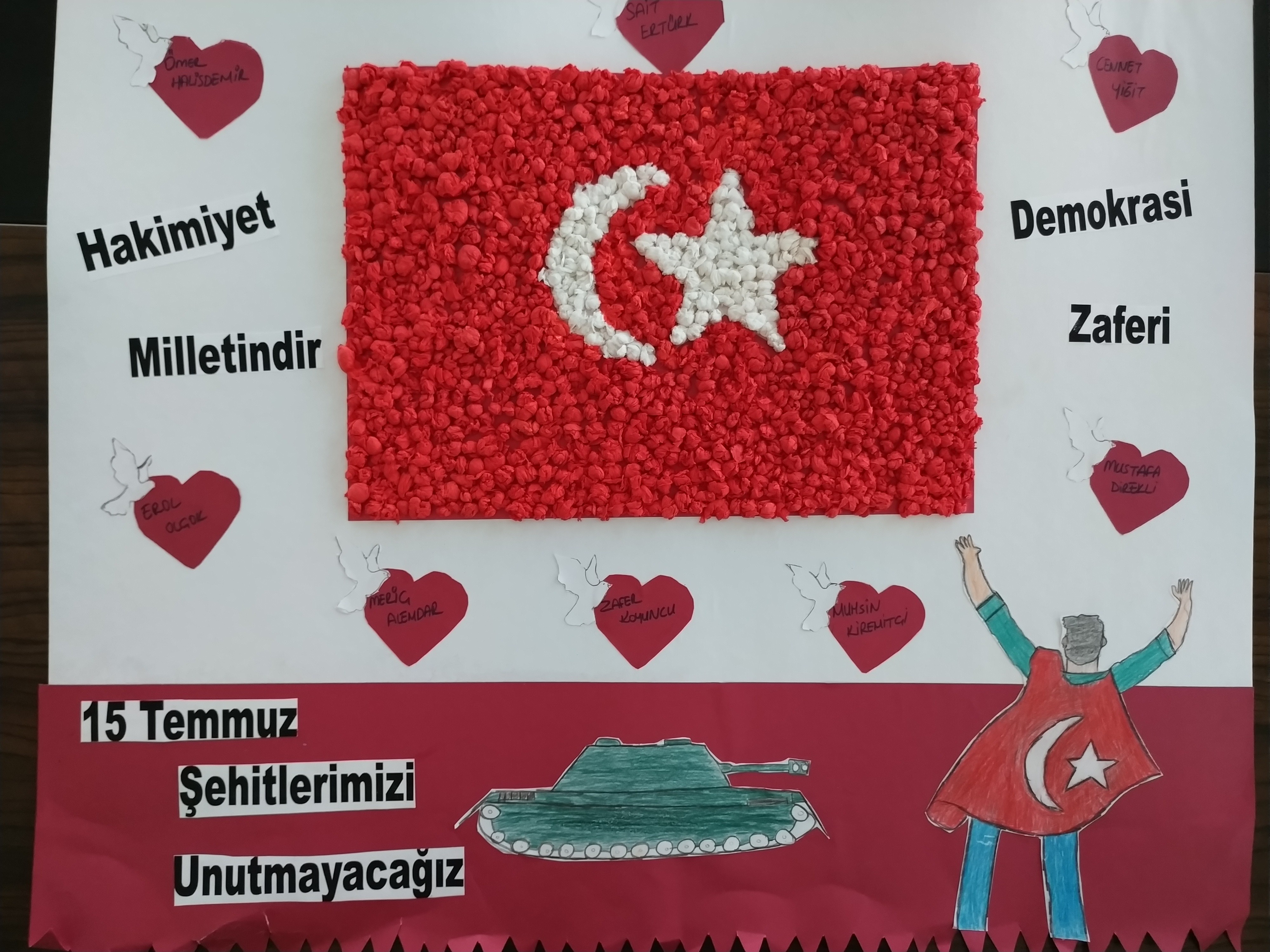 15 Temmuz Demokrasi ve  Milli Birlik Ruhu Çocuk Evlerimizde Yaşatıldı