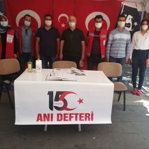 15 Temmuz Anı Defteri Standı Açıldı - fotoğraf 1